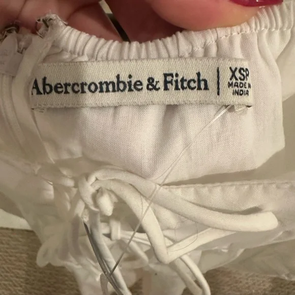 Abercrombie & Fitch Charming White Babydoll Style Dress - Picture 5 of 5